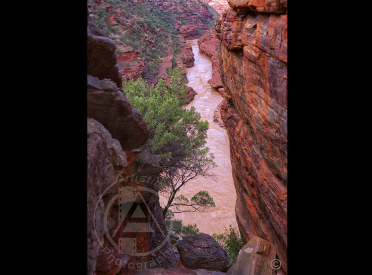 Narrow Outback Gorge