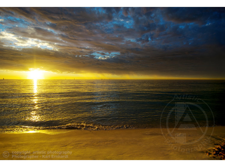 Golden Glistening Sunset